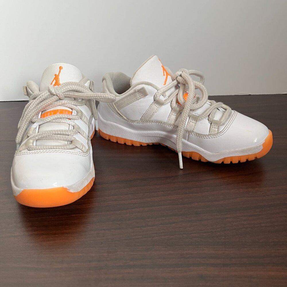 Nike Air Jordan 11 Retro Low PS Shoes 'Bright Citrus' DJ4328-139 Youth Size 2Y - Picture 1 of 8